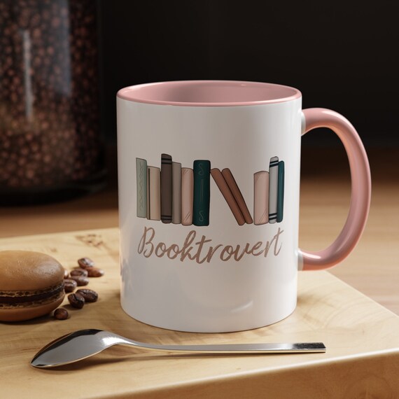 Booktrovert, Coffee Mug, Introvert Gift, Reading Mug, Reading Writer Gift