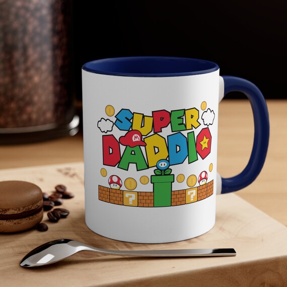 Funny Gift For Dad, Fathers Day Mug, Super Daddio Mug, Gamer Dad Fun Gift Novelty , New Dad Mug, Gift from Kid to Dad, Super Daddio Mug