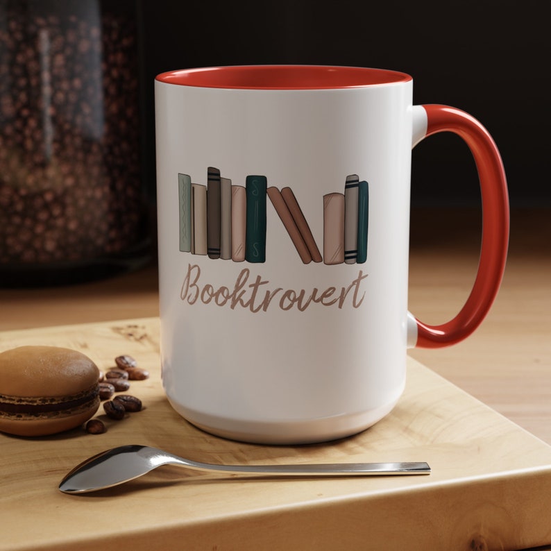 Booktrovert, Coffee Mug, Introvert Gift, Reading Mug, Reading Writer Gift image 8