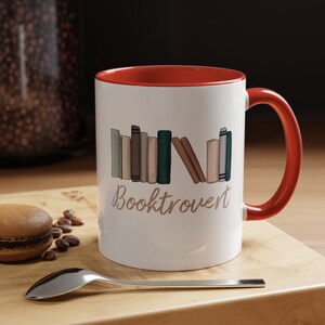 Booktrovert, Coffee Mug, Introvert Gift, Reading Mug, Reading Writer Gift image 4