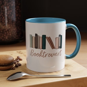 Booktrovert, Coffee Mug, Introvert Gift, Reading Mug, Reading Writer Gift image 9