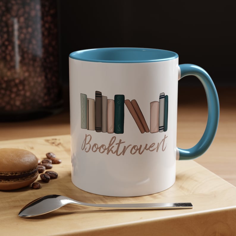 Booktrovert, Coffee Mug, Introvert Gift, Reading Mug, Reading Writer Gift image 9