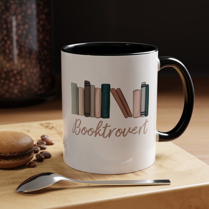 Booktrovert, Coffee Mug, Introvert Gift, Reading Mug, Reading Writer Gift image 2