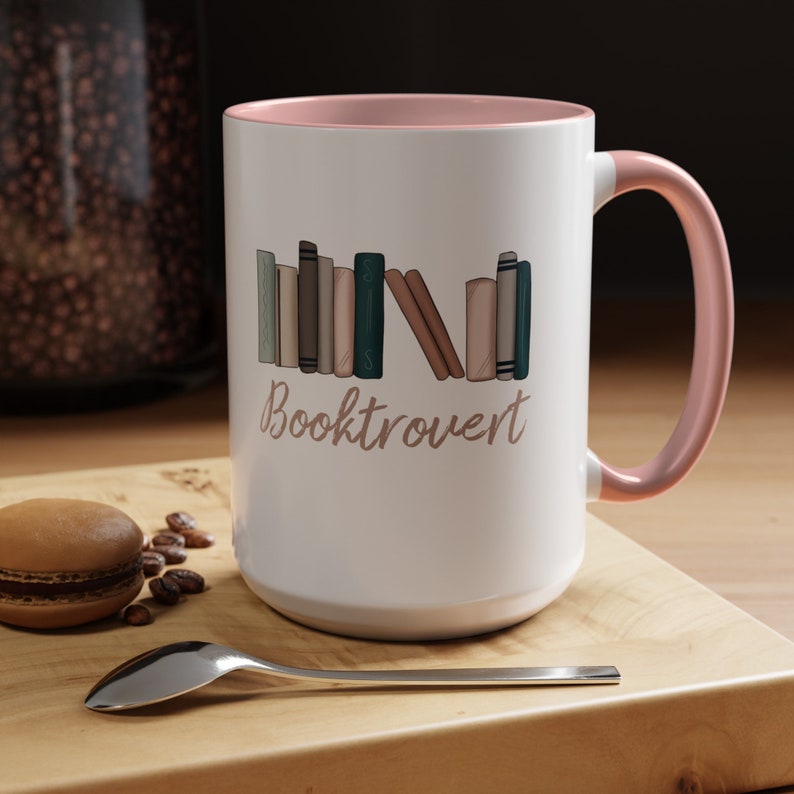 Booktrovert, Coffee Mug, Introvert Gift, Reading Mug, Reading Writer Gift image 7