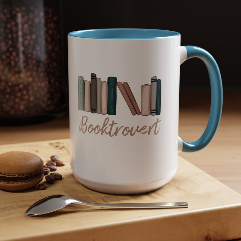 Booktrovert, Coffee Mug, Introvert Gift, Reading Mug, Reading Writer Gift image 10