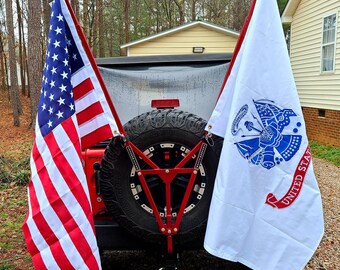 COLOR Double Freedom Flyer KIT to Be Mailed Jeep Flagpole - Etsy COLOR Double Freedom Flyer KIT to Be Mailed Jeep Flagpole - Etsy
