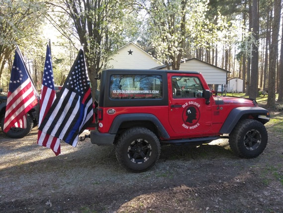 The triple Threat Extra Jeep Flagpole Add on Kit - Etsy The triple Threat Extra Jeep Flagpole Add on Kit - Etsy