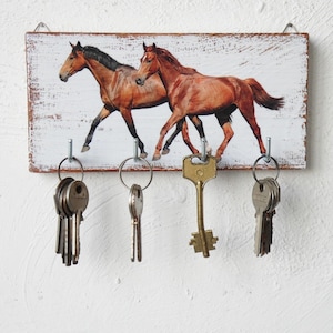 Frog Toad Handcrafted Wooden Key Rack for Wall set A Etsy