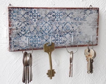 Key holder wood wall decor