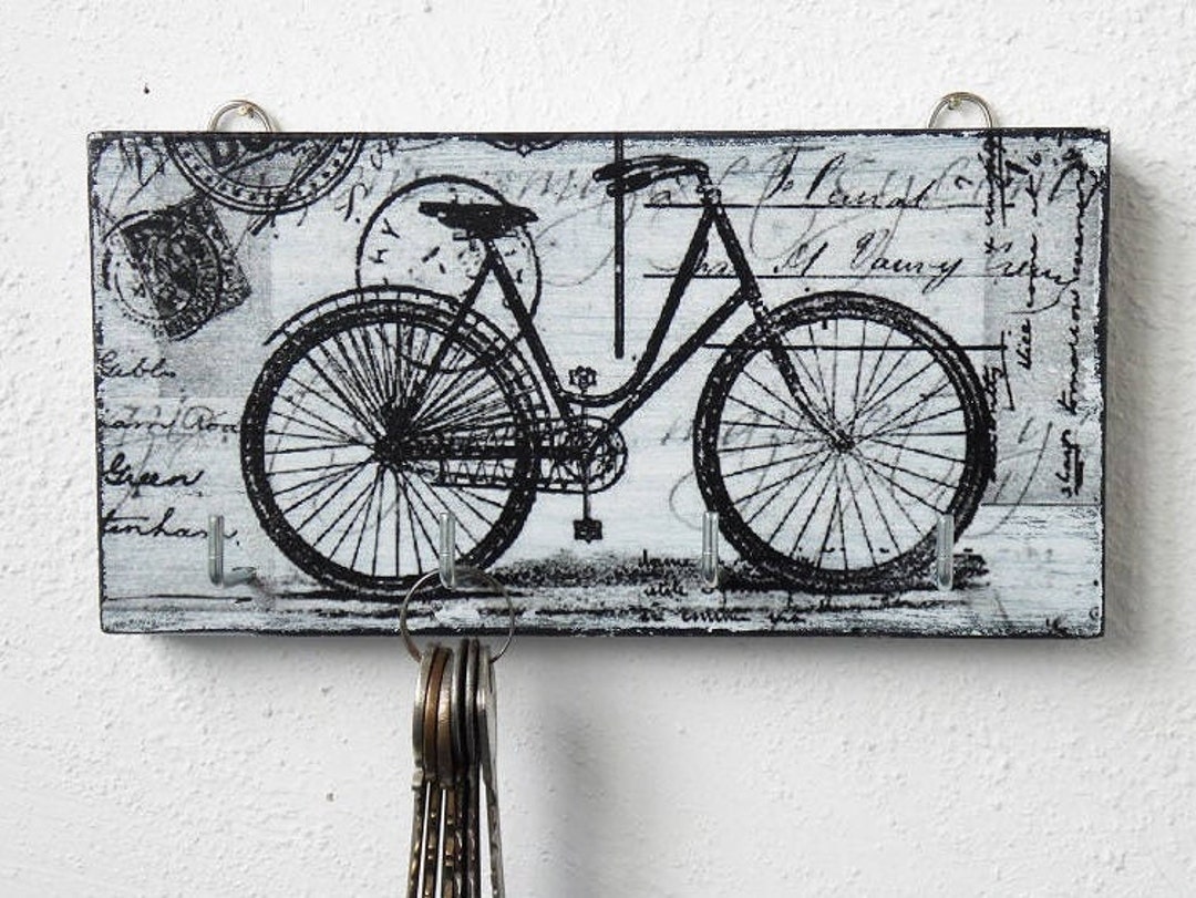 Wall Key Holder a Bike Bicycle Wall Decor Key Holder for Etsy