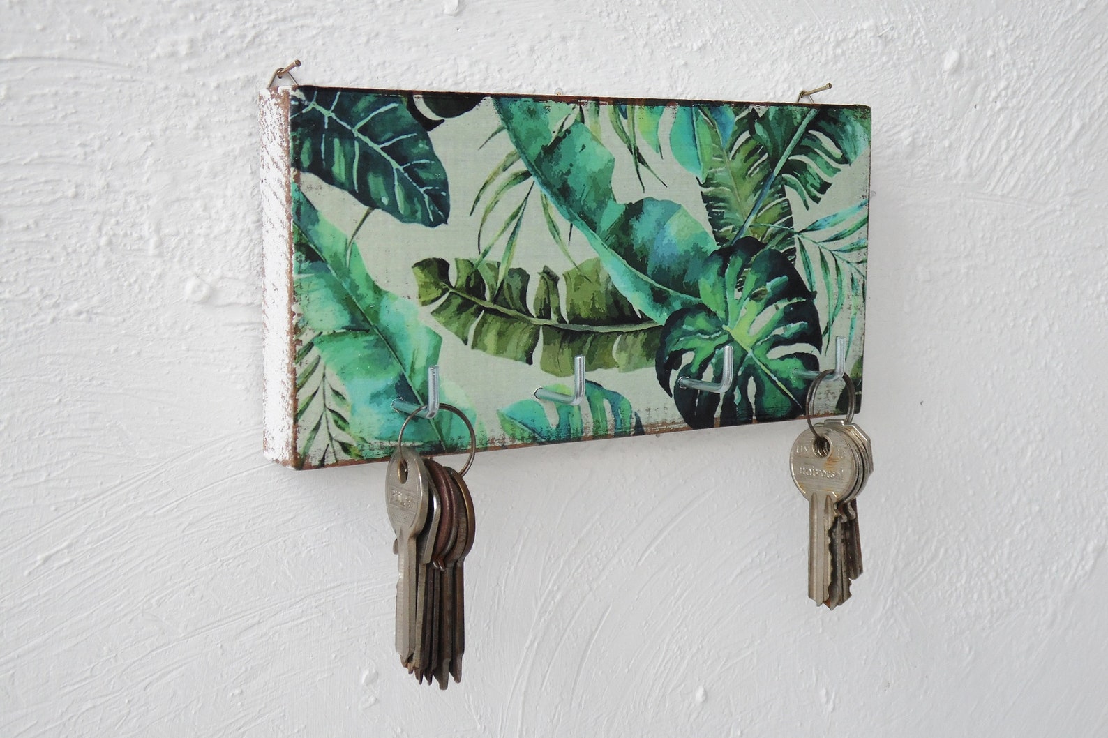 Key Holder Green Key Rack Key Holder for Wall Tropical Wall - Etsy