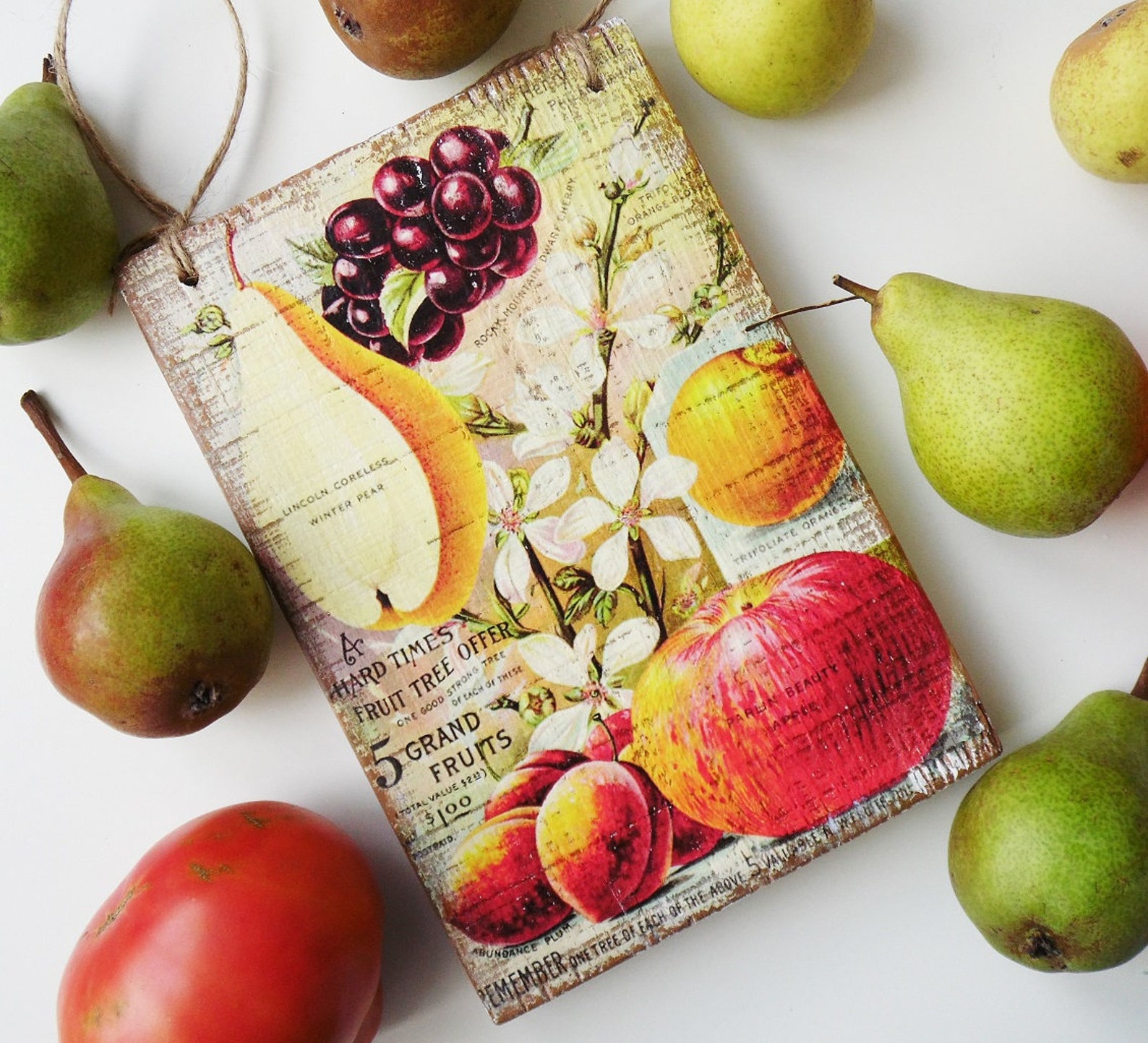 Kitchen Wall Decor Fruit Wall Decor Kitchen Decor Etsy