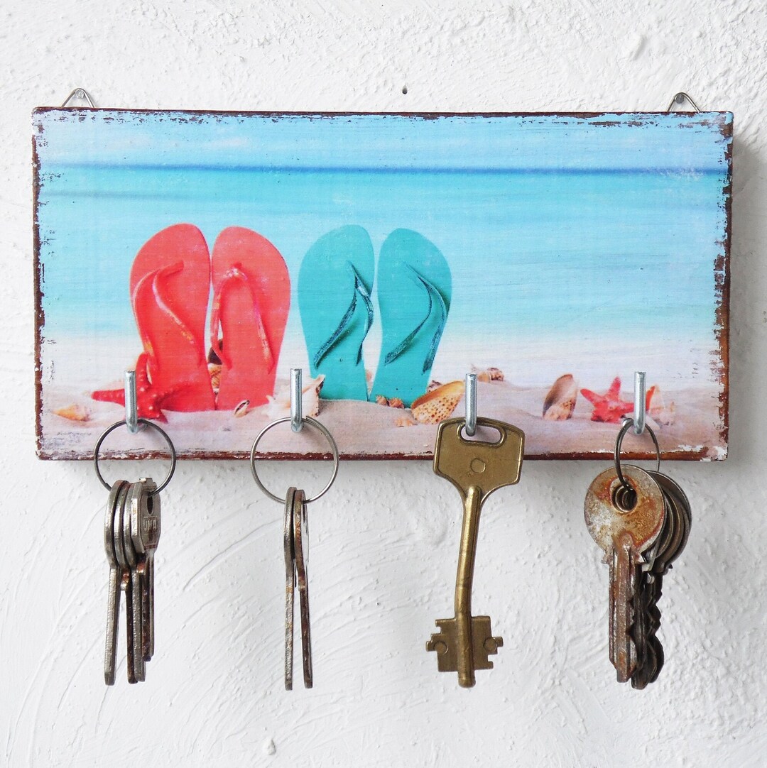 Beach House Sign, Key Holder, Nautical Key Holder Etsy