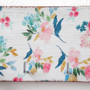 Boho Key Rack, Key Hook, Wooden, Key Holder for Wall, White Key Rack ...