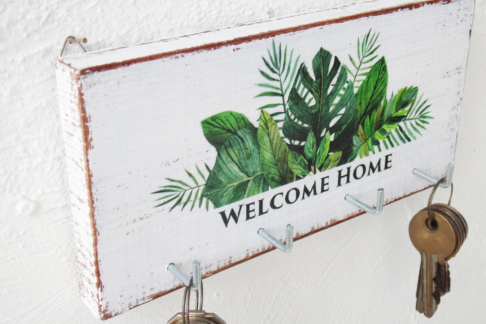Home Key Holder for Wall Tropical Key Hook Key Etsy