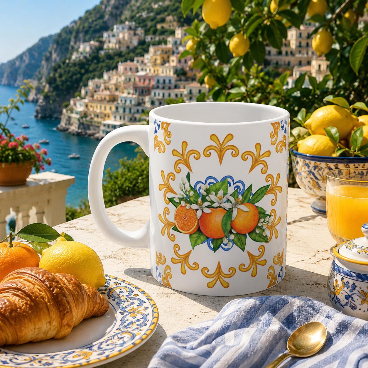 Sicily Pottery Mug - Etsy