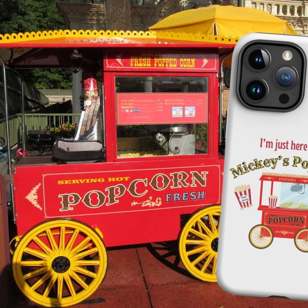 Ik ben hier alleen voor Mickey's Popcorn, Main Street Snacks, Themepark, Tough Case voor iPhone®