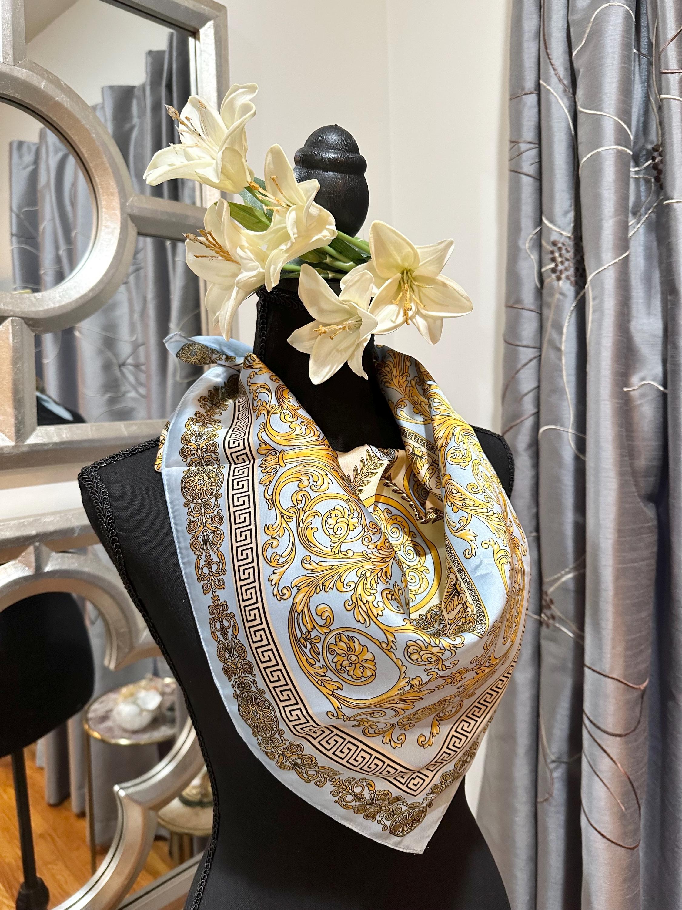 Versace Silk Scarf - Etsy