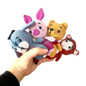 Winnie the Pooh characters in wool / Winnie the poo characters amigurumi