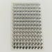 130 strass cabochon stickers 8mm silver plate