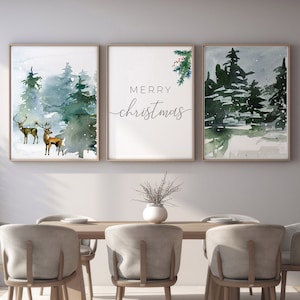 Weihnachten Wandbild,Weihnachten Printable Set,Weihnachtsgeschenk,Weihnachtsbaum Druck,Weihnachten Drucke,Frohe Weihnachten,Winter Dekor,Urlaub Dekor