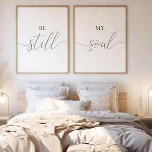Be Still My Soul Print Set: Schlafzimmer Wandkunst (Digitaler Download)