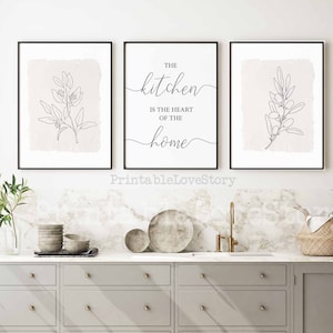 Kitchen and dining,Kitchen wall decor,Kitchen wall art,Kitchen quotes,The kitchen is the heart of the home,Kitchen signs,Plants prints art