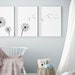 Dandelion Wall Art Print,set of 3,dandelion Printable,dandelion Poster ...