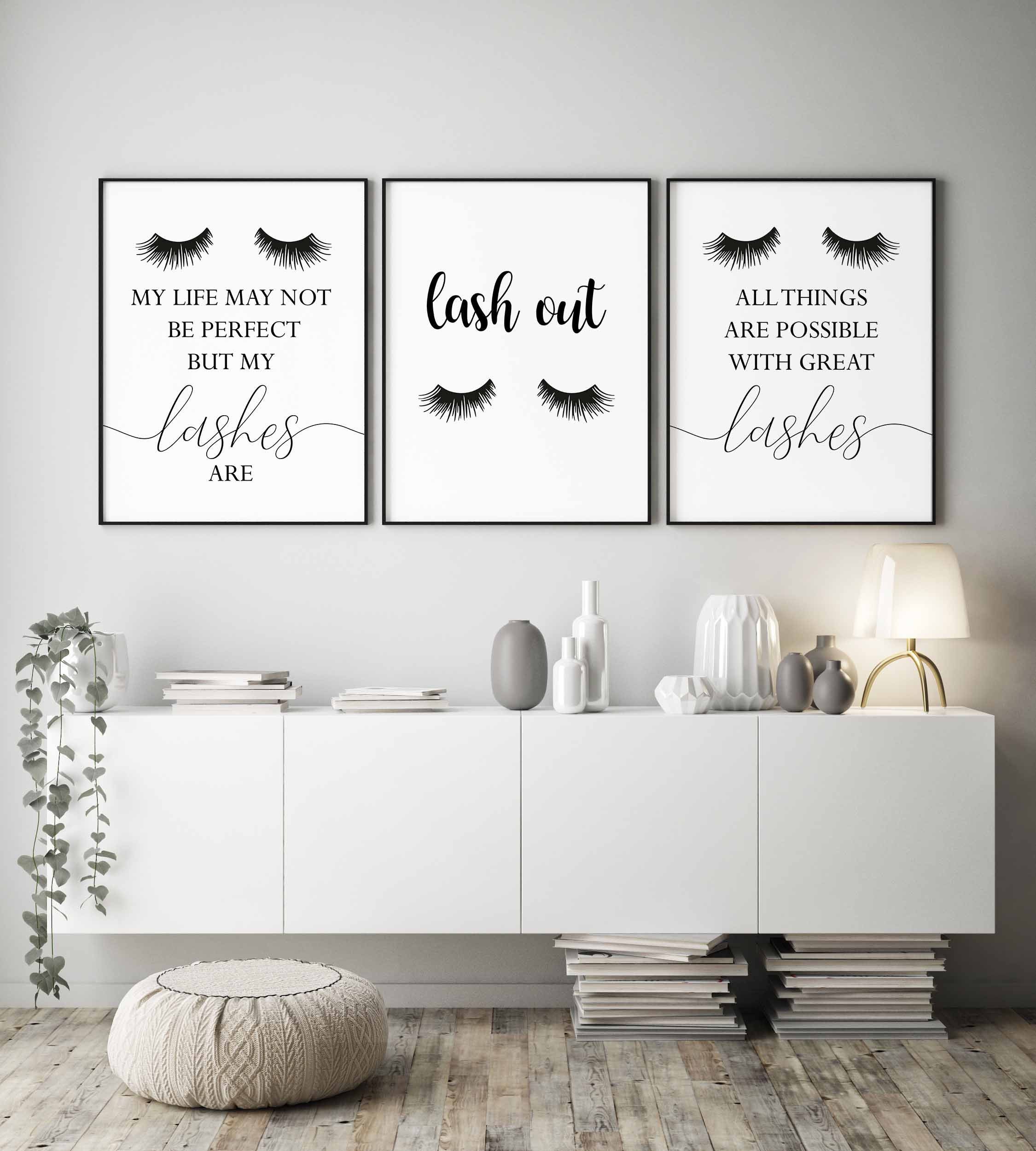 Lash Outeyelashes Prints Setset of 3lashes Printlash - Etsy Hong Kong