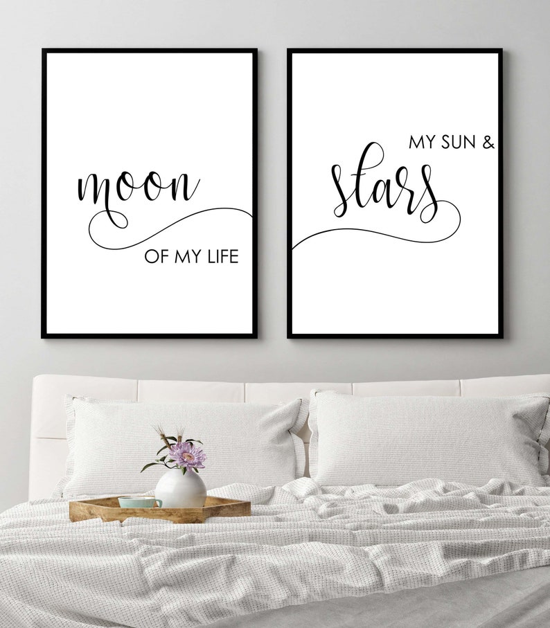 Moon Of My Life Sun And Starsbedroom Print Image 0