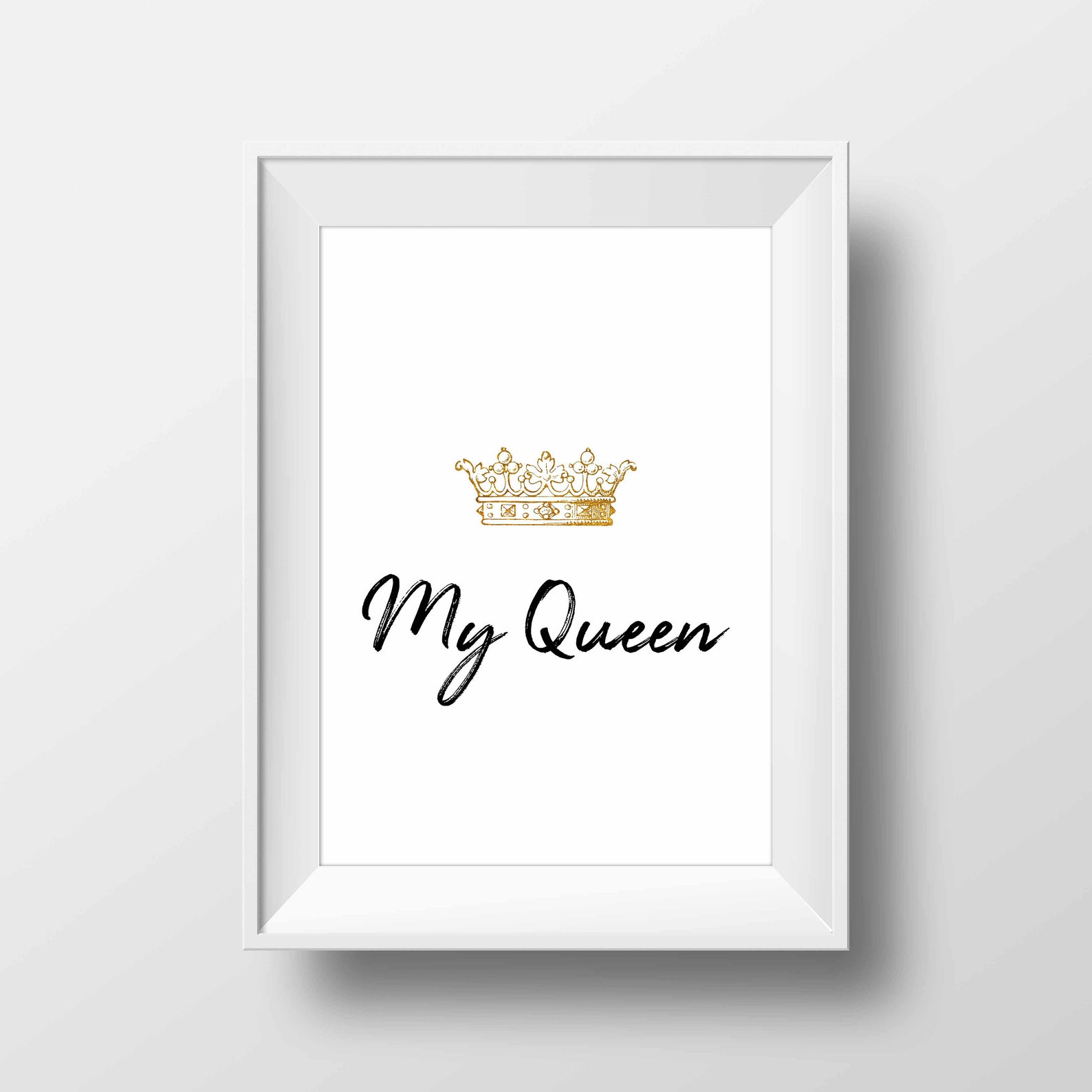 Master Bedroom Printsking and Queen Wall Decorcrown Printmy Etsy