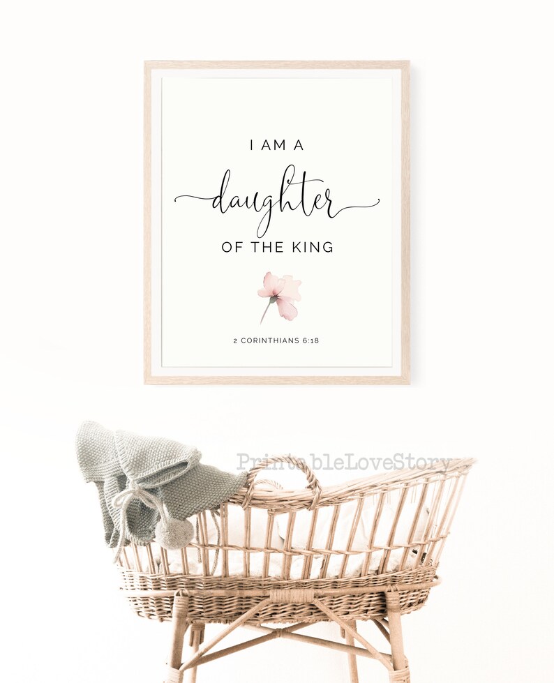 Nursery Bible Verse Printablechristian Nursery Wall Artshe - Etsy