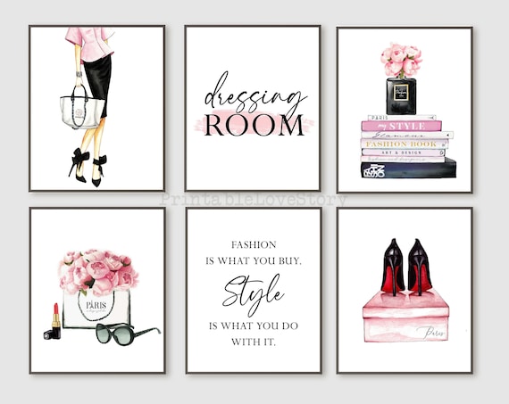 Fashion Illustration Art Prints, Dressing Room Decor (digital Download) -  Etsy