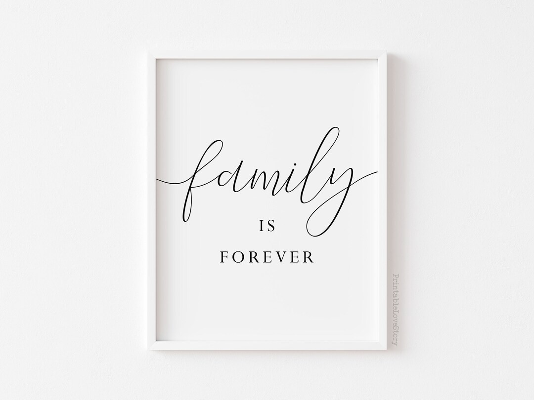 Family is Forever,wall Decor,family Sign,home Decor,living Room Wall