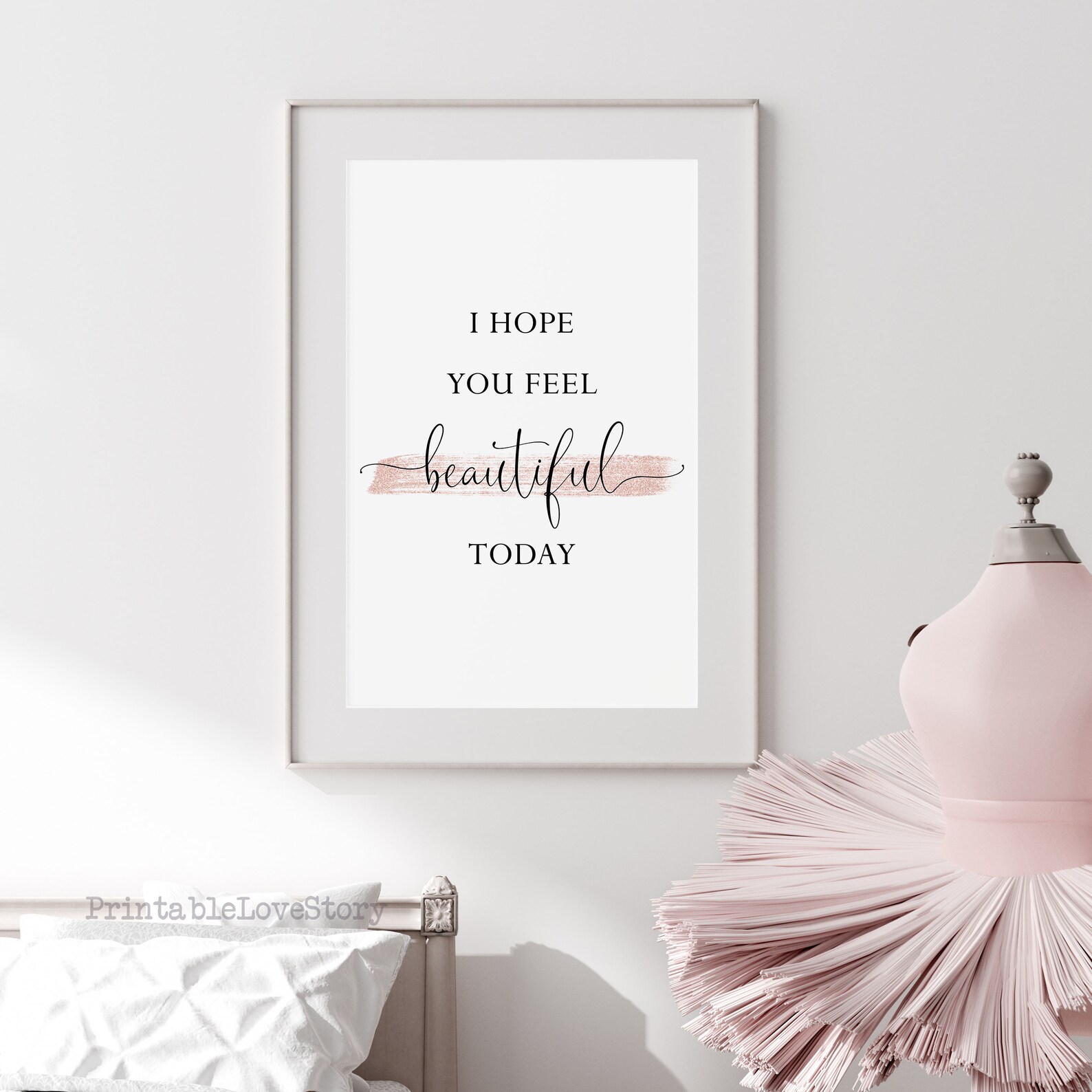 Woman Bedroom Wall Artblush Bedroom Decorgirly Prints - Etsy