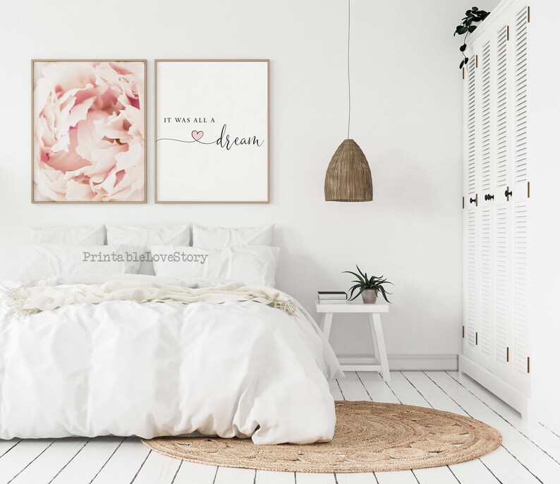 Printable Bedroom Wall Artset of 2 Printsbedroom Art Setit - Etsy