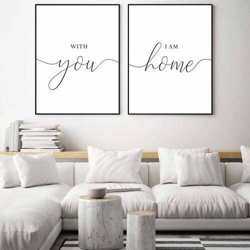SET OF 2 Bedroom Prints Sweet Dreams Wall Art Bedroom Etsy