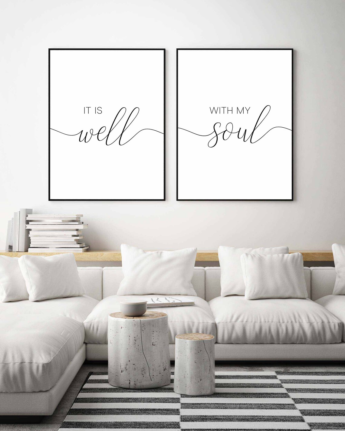 It is well with my soul PrintableSet of 2 printableBedroom | Etsy