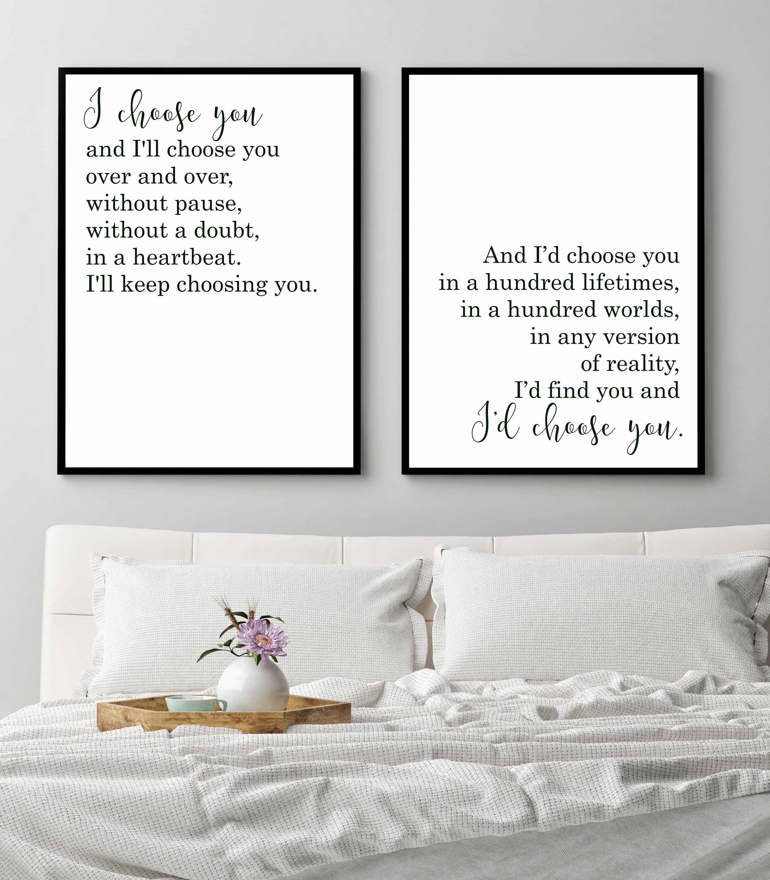 I Choose You Printi Choose You and Ill Choose You Over and - Etsy
