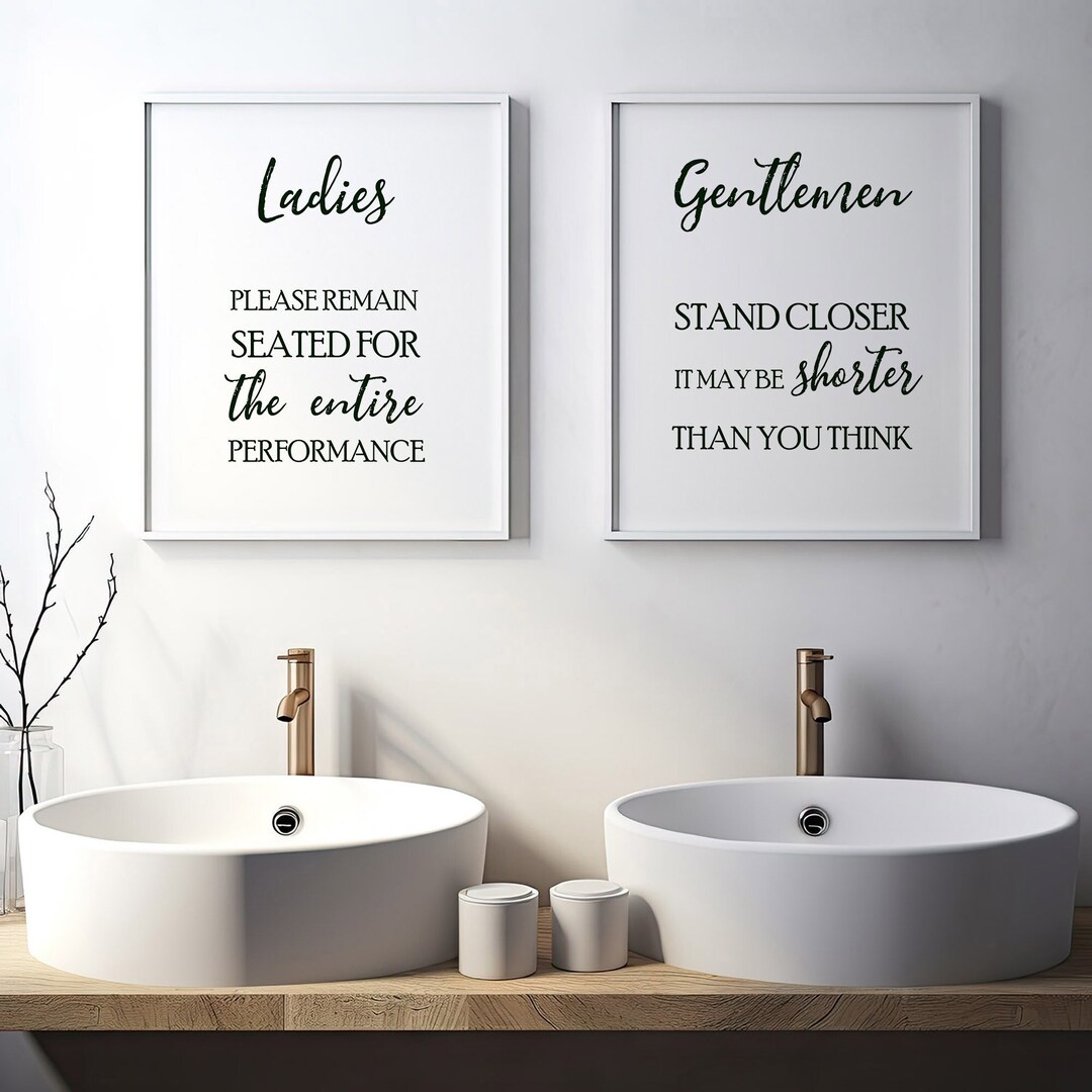 Decorazione da bagno shabby chic, decorazione da parete in stile cottage francese, cartello in metallo, 20 x 30 cm