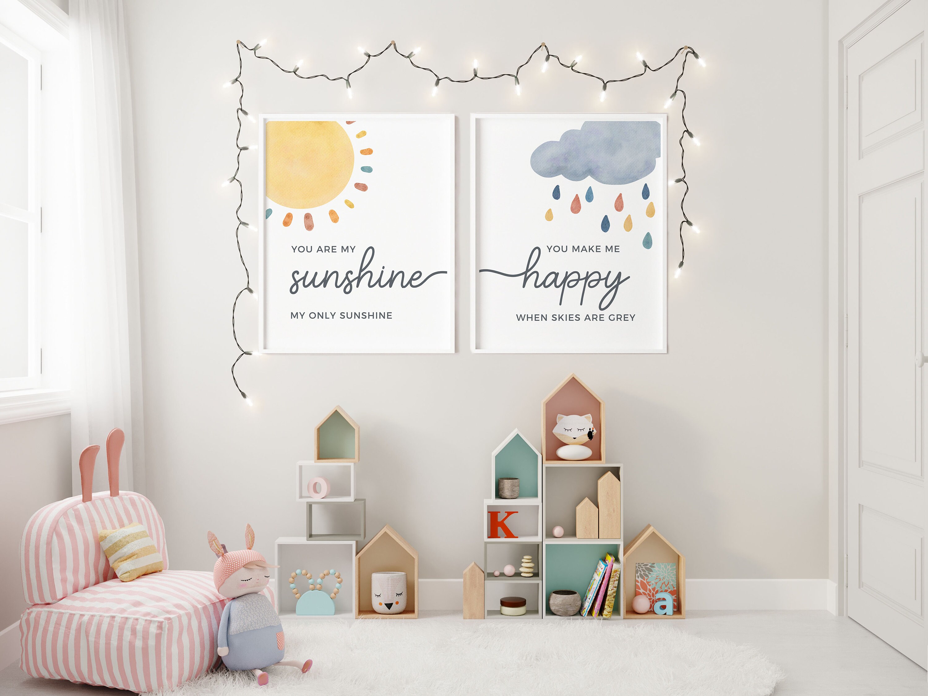 You Are My Sunshine My Only Sunshineset of 2 Nursery - Etsy