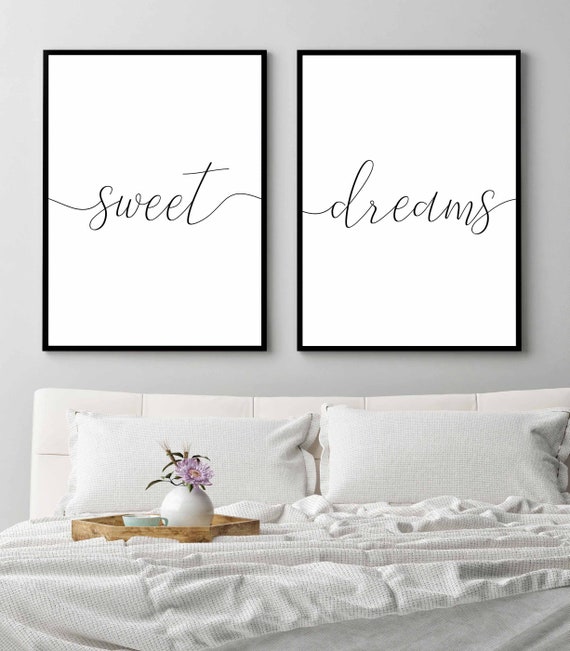 Sweet dreams printSweet dreams Sweet dreams pillowcases | Etsy