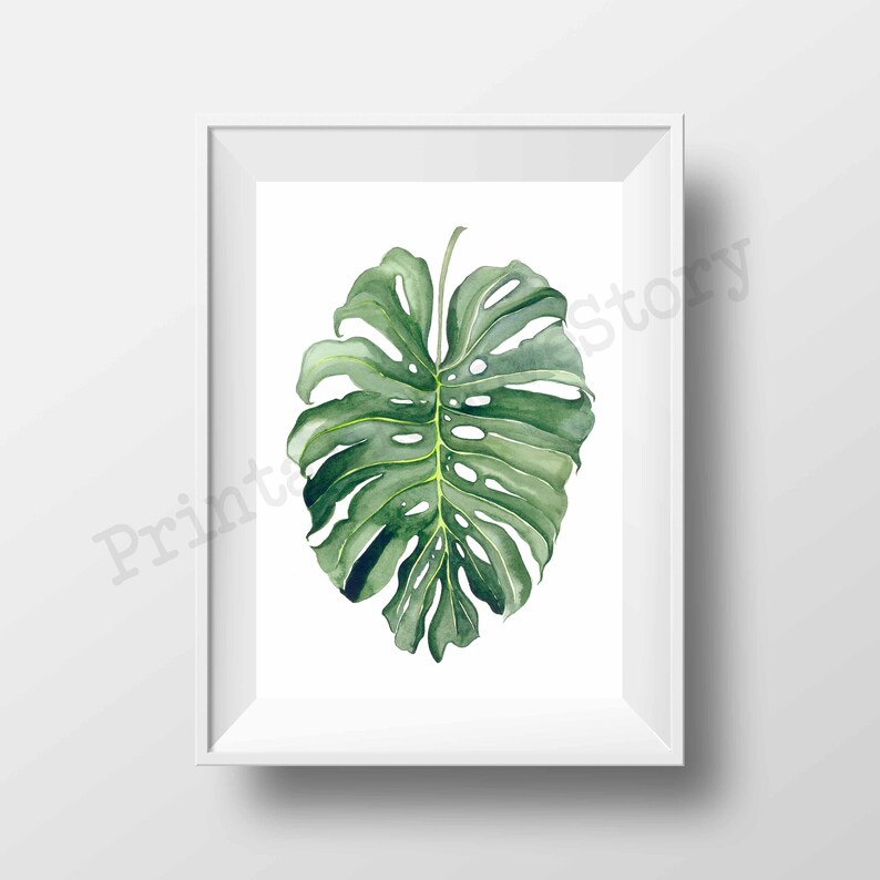 Set of 4 prints,Dream without fear Love without limits,Living Room Wall Decor,Gallery wall,Botanical prints,Tropical leaf,Printable wall art