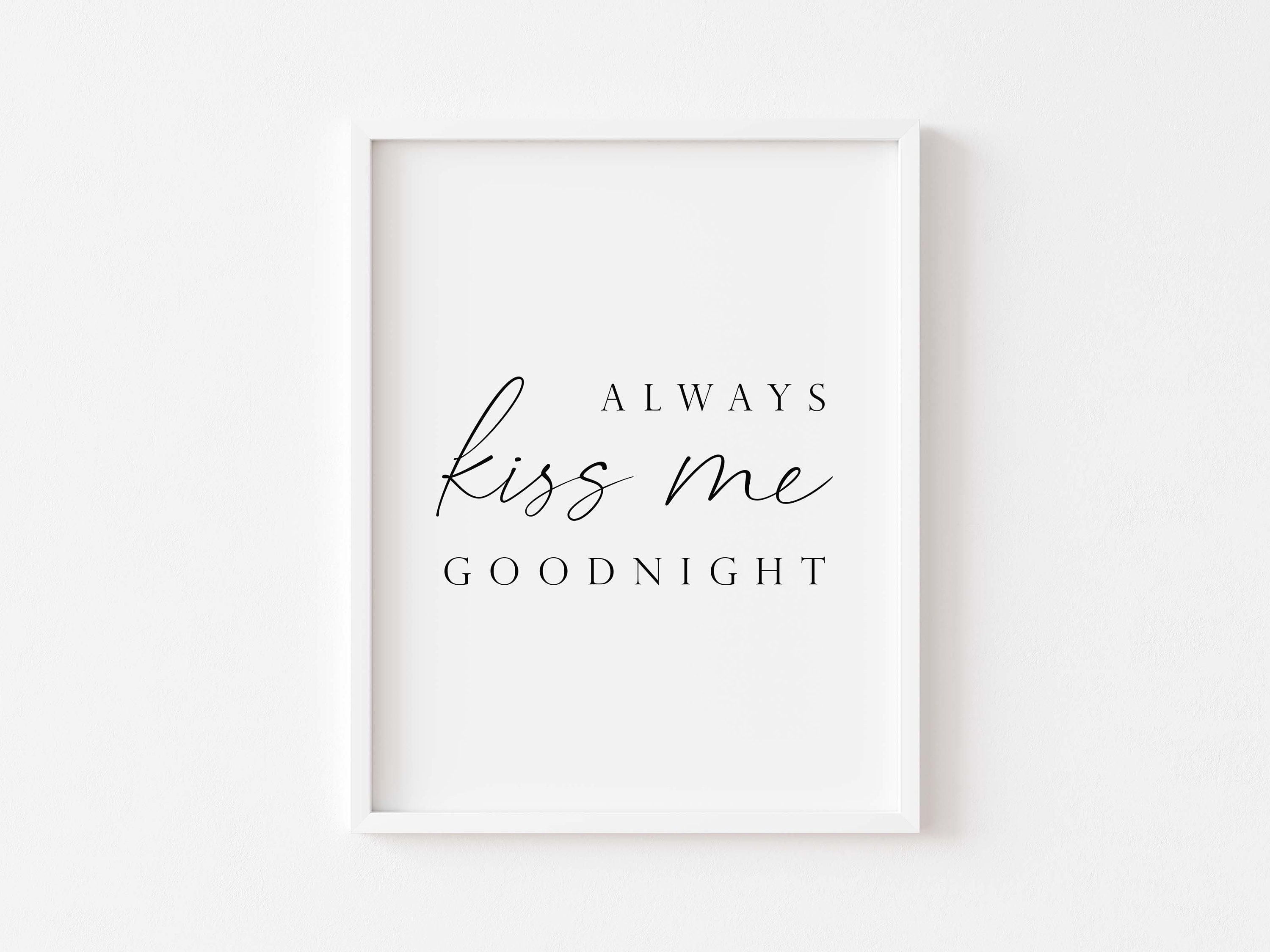 Kiss Me Goodnightbedroom Decorbedroom - Etsy