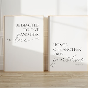Be devoted to one another in love,Bible verses printable,Romans 12:10,Scripture Art,Scripture prints,Wedding Decor,Wedding bible verses