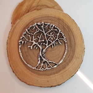 Hanger levensboom/olijfboom, handgemaakt in 925 sterling zilver