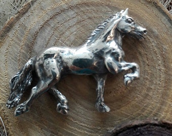 Frisian horse pendant in 925 sterlingsilver