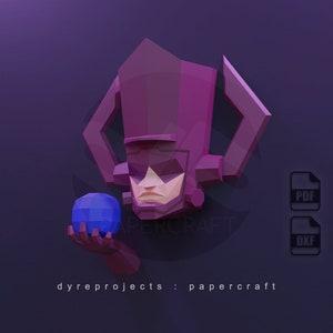 Galactus Papercraft Template – 3D DIY Wall Art – Instant Download