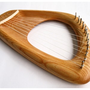 Lyre (Harp), 12 String Diatonic Lyre Musical Instrument, Ash Wood