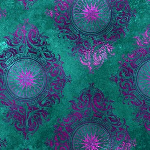 Printed Velvet Fabric by the Yard – Upholstery Velvet for Chairs, Curtains and Bench Cushions VELVET REFLECTIONS